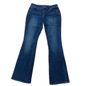 Calvin Klein Curvy Bootcut Jeans 26x32 Womens Stretch Denim Mid Rise